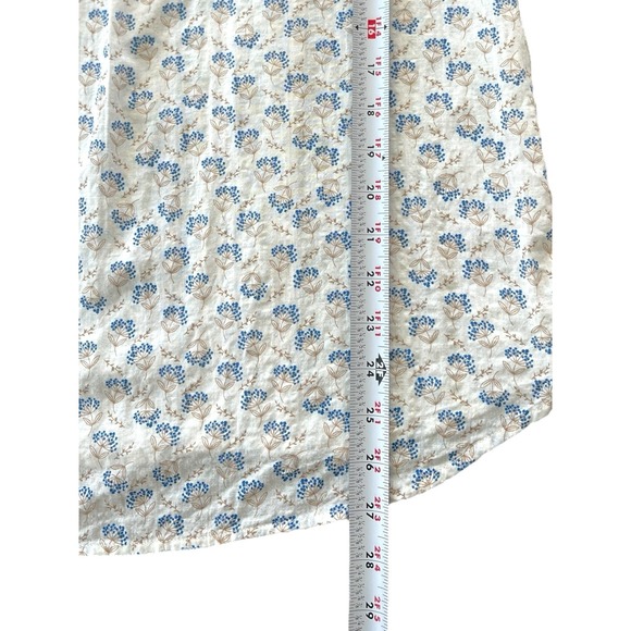 Kori America Peasant Popover V Neck Long Sleeve Shirt Small Cottagecore Coquette - Picture 6 of 8